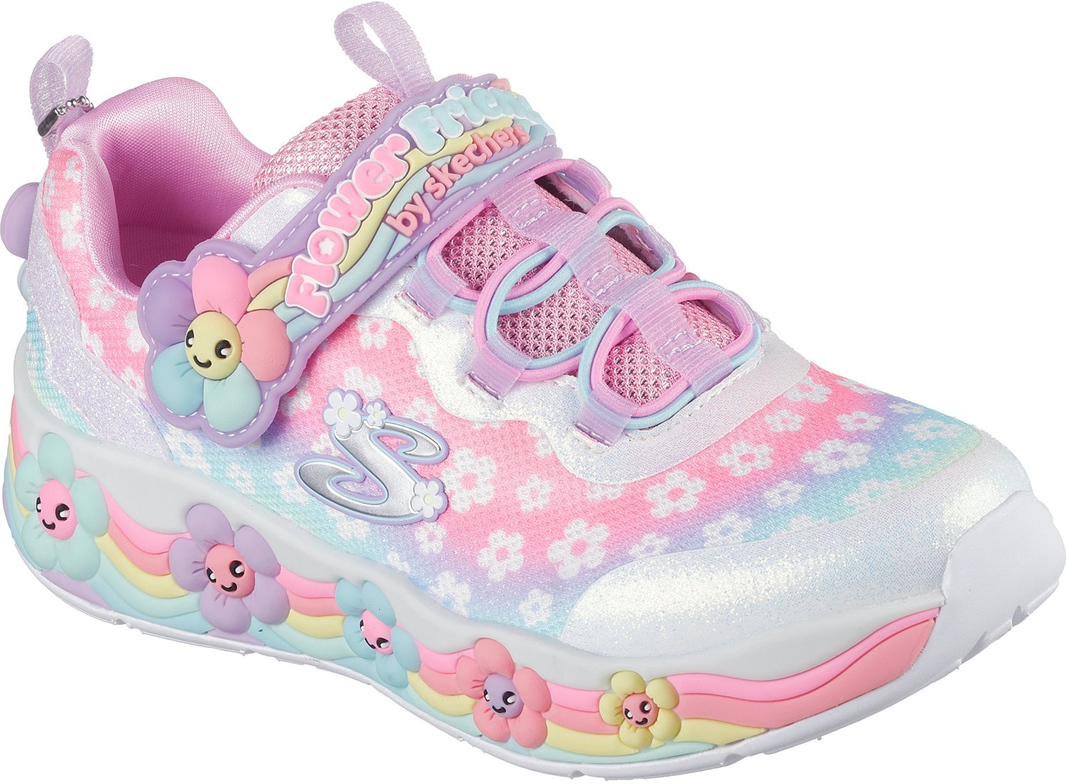 SKECHERS Girls' Sweet Kickz Flower Friends Shoes - view number 7