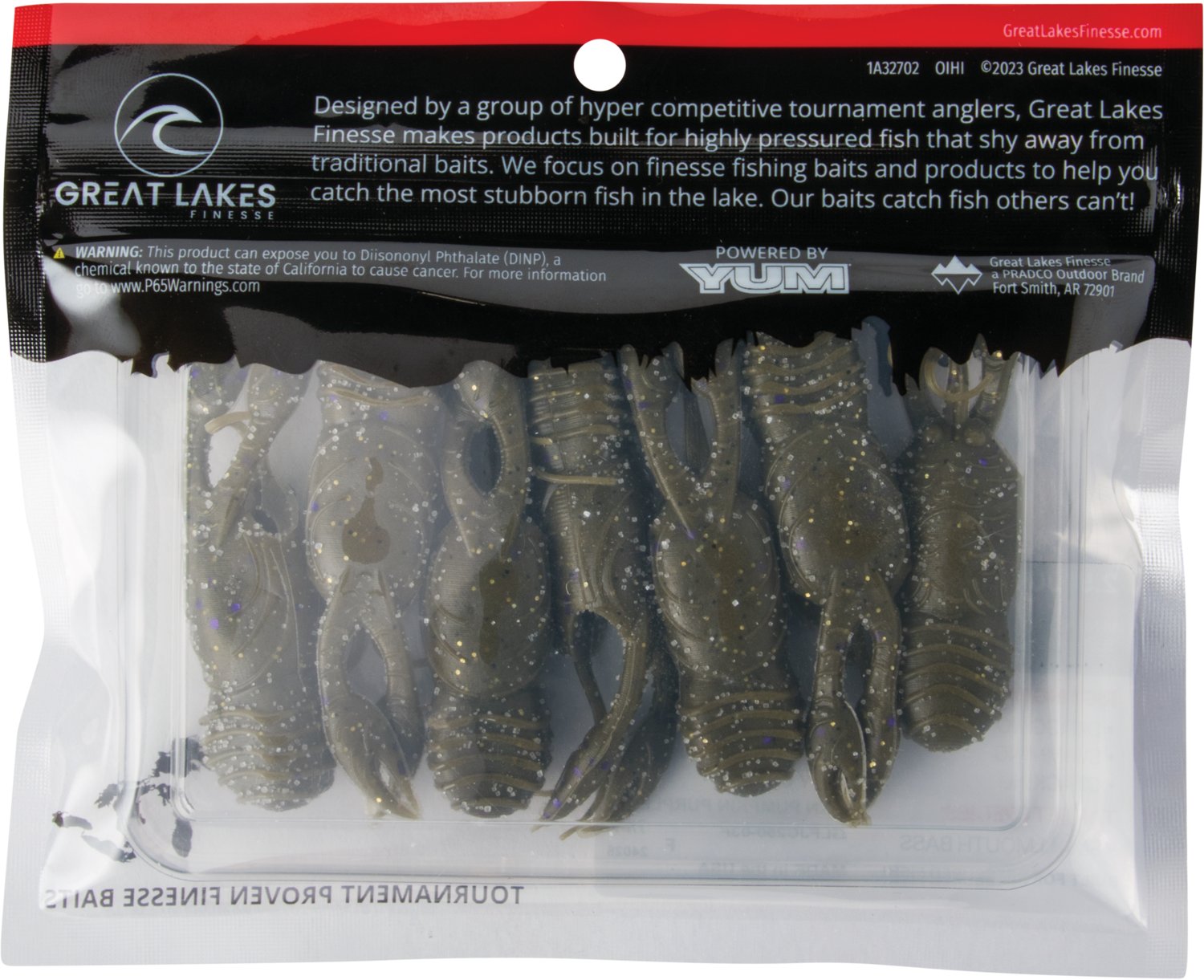 Great Lakes Finesse 2-1/2 in Juvy Craw Tube 7-Pack - view number 6