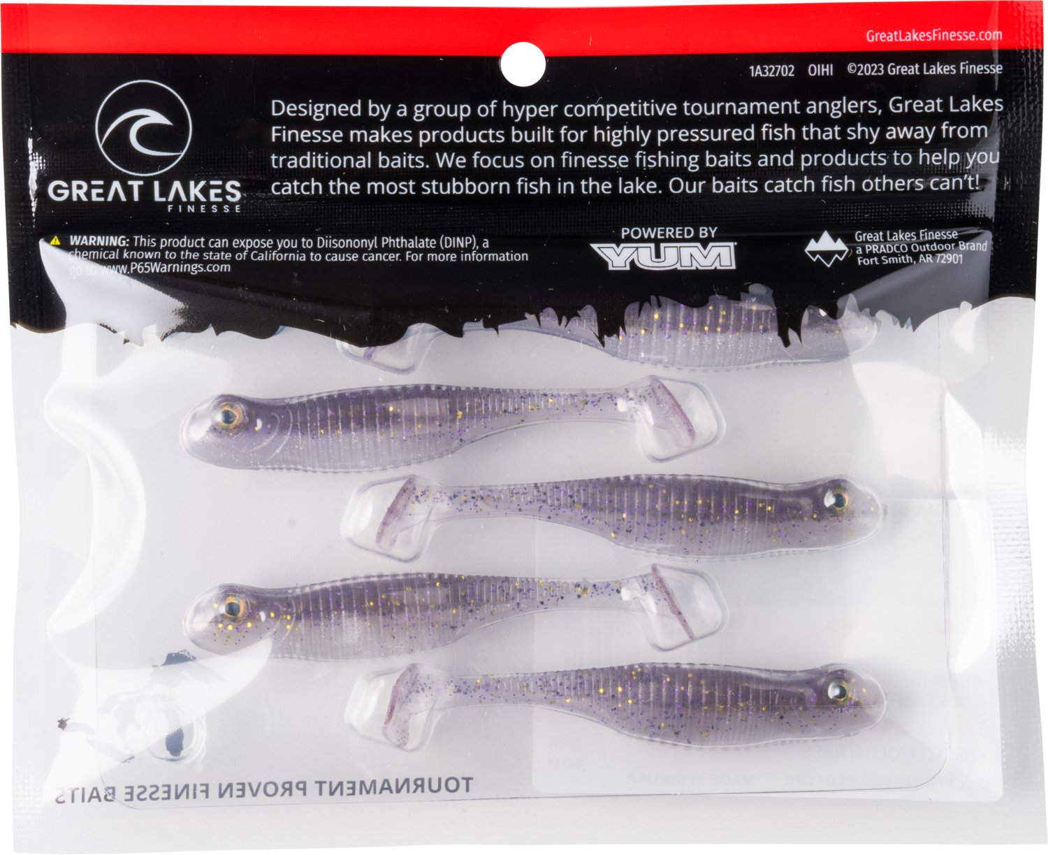 Great Lakes Finesse Drop Kick Shad Plastic Swim Bait - view number 8
