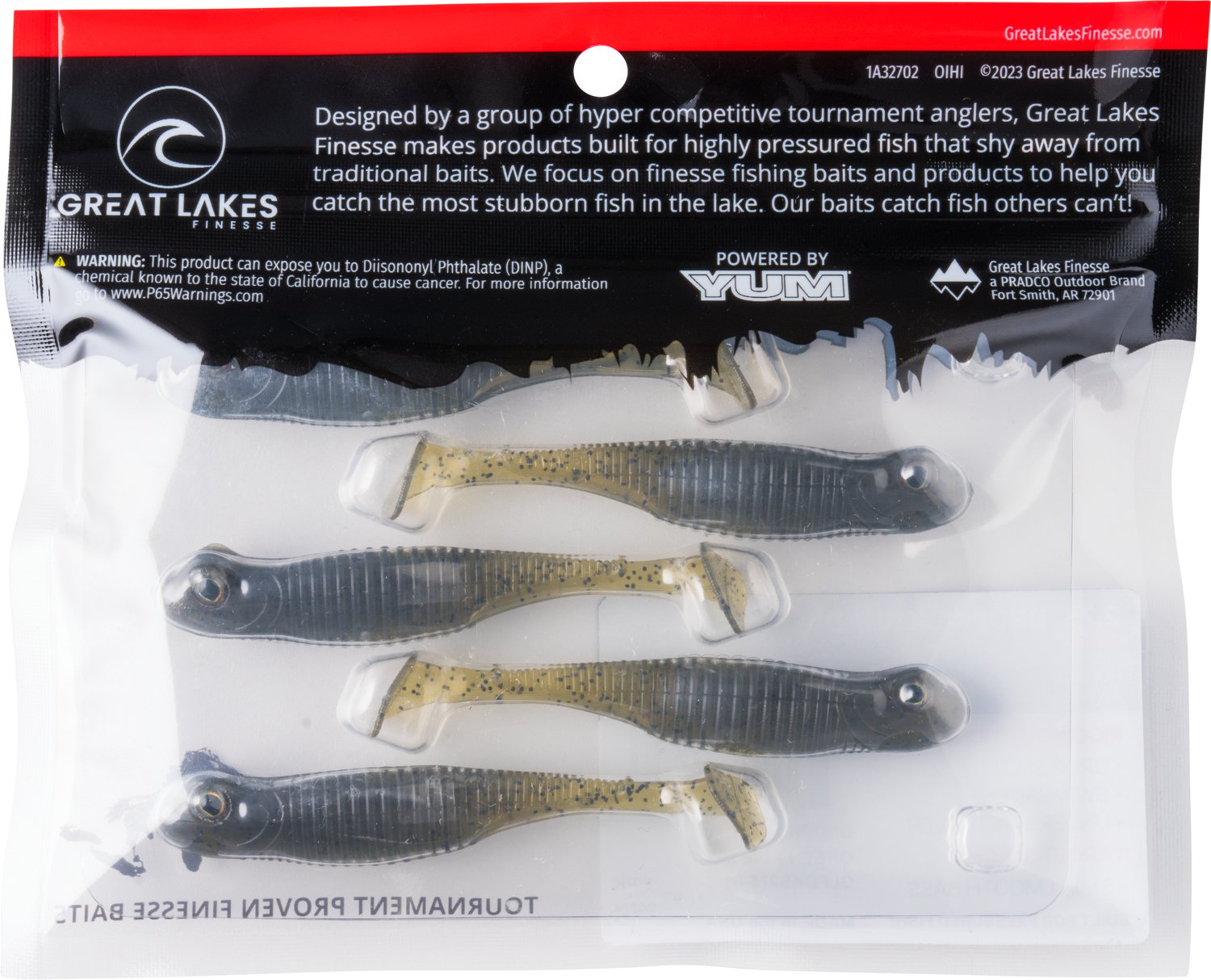 Great Lakes Finesse Drop Kick Shad Plastic Swim Bait - view number 8