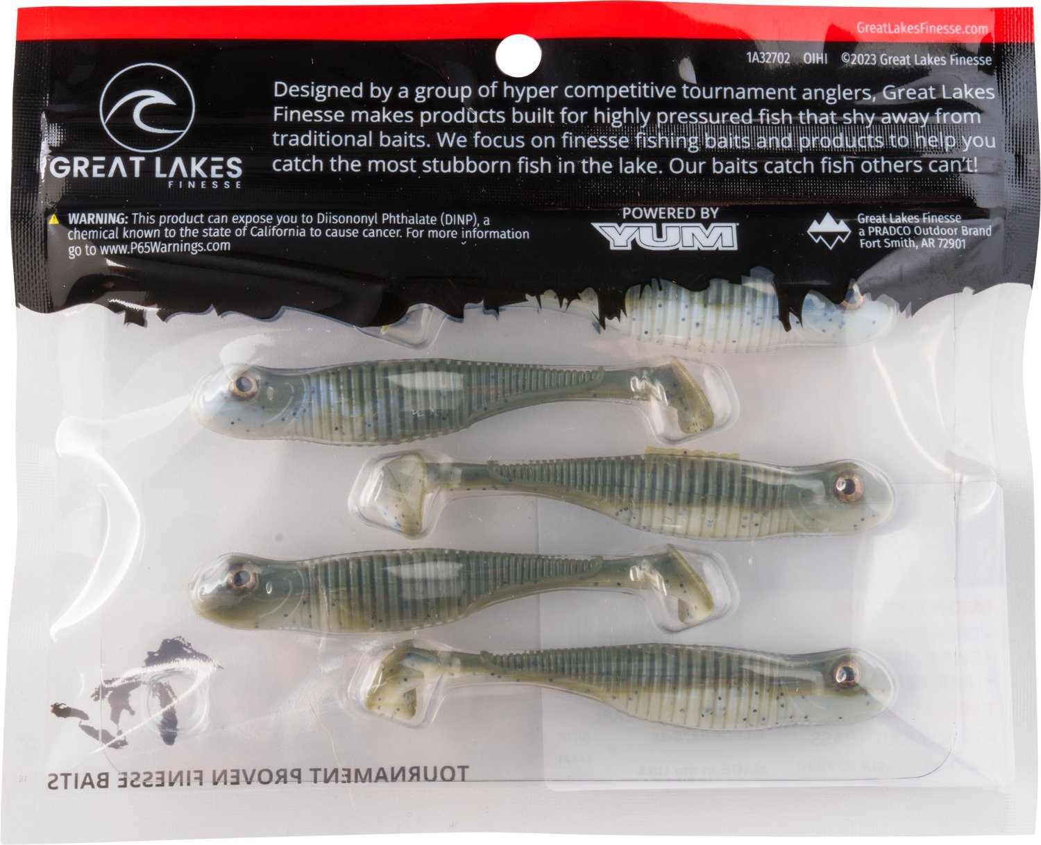 Great Lakes Finesse Drop Kick Shad Plastic Swim Bait - view number 8