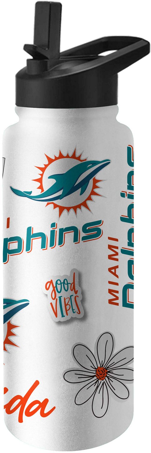 Logo Brands Dolphins 34 oz Native Quencher Bottle                                                                                - view number 3