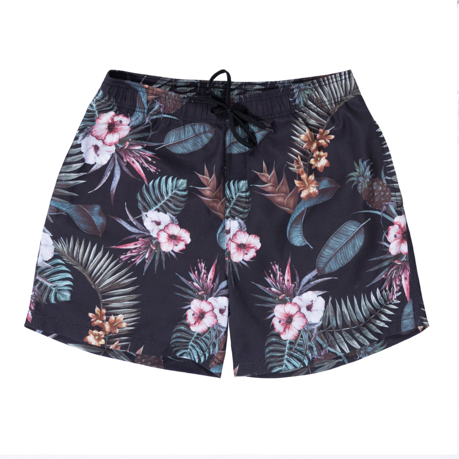 Burnside Men's Hibiscus Vine Volley                                                                                              - view number 2