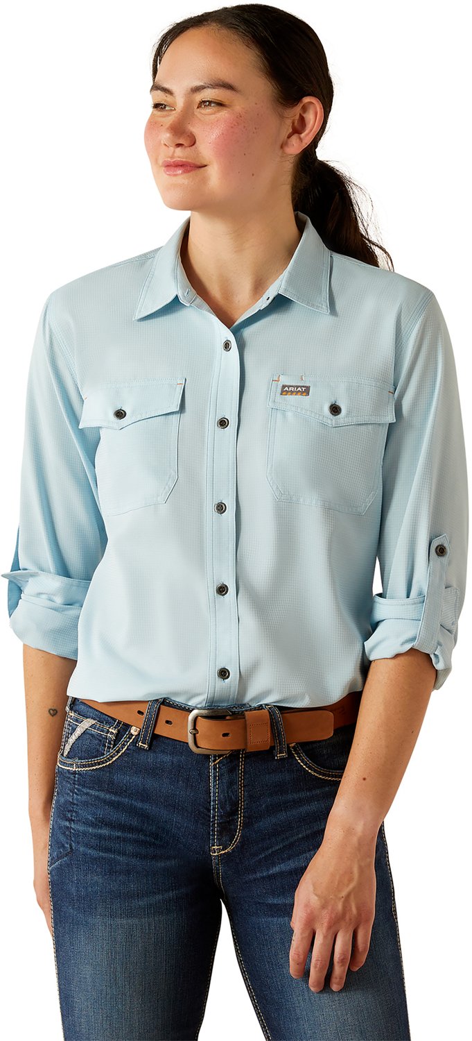 Ariat Women's Rebar Made Tough VentTEK DuraStretch Long Sleeve Work Shirt - view number 6