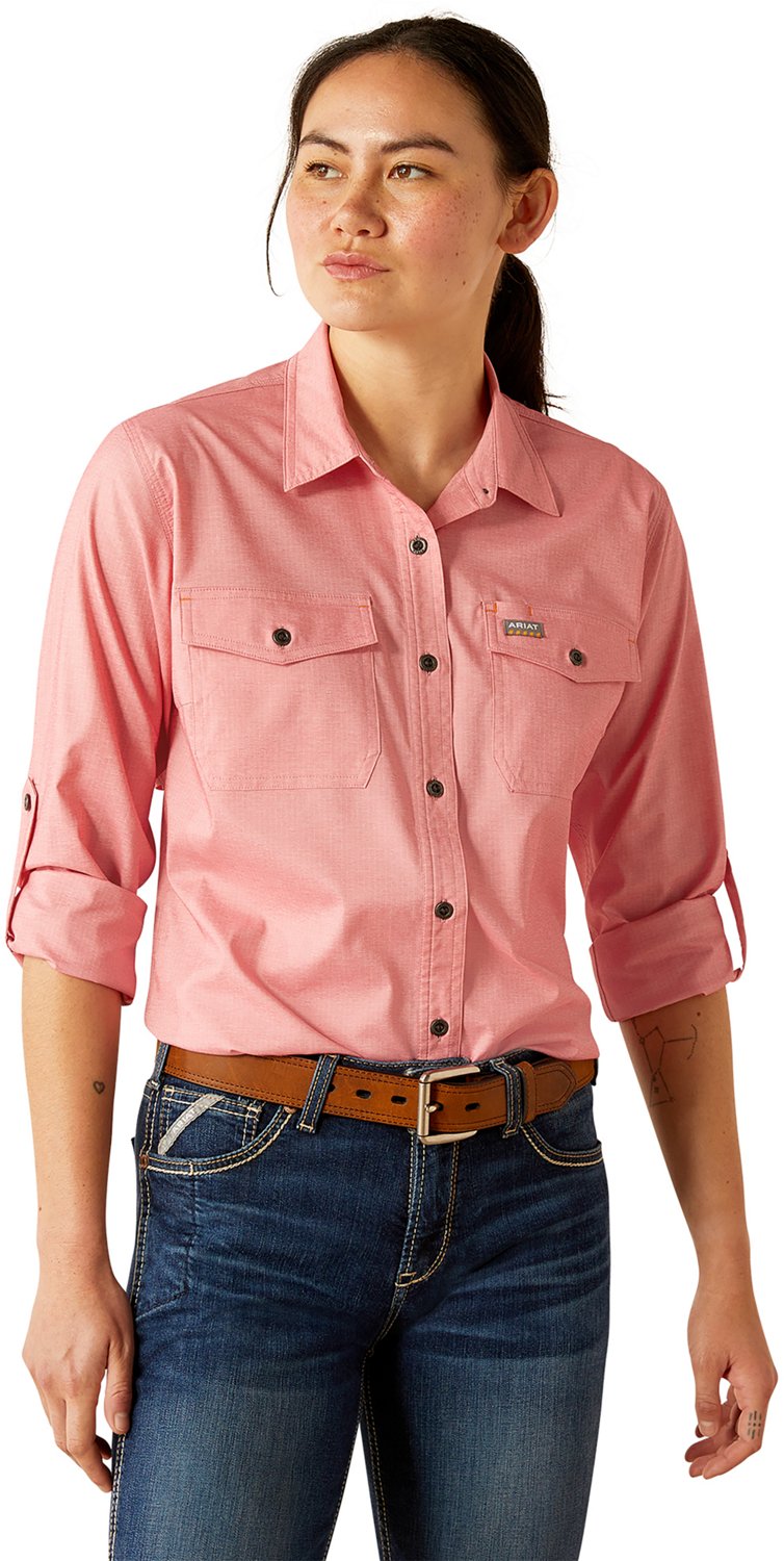 Ariat Women's Rebar Made Tough VentTEK DuraStretch Long Sleeve Work Shirt - view number 6