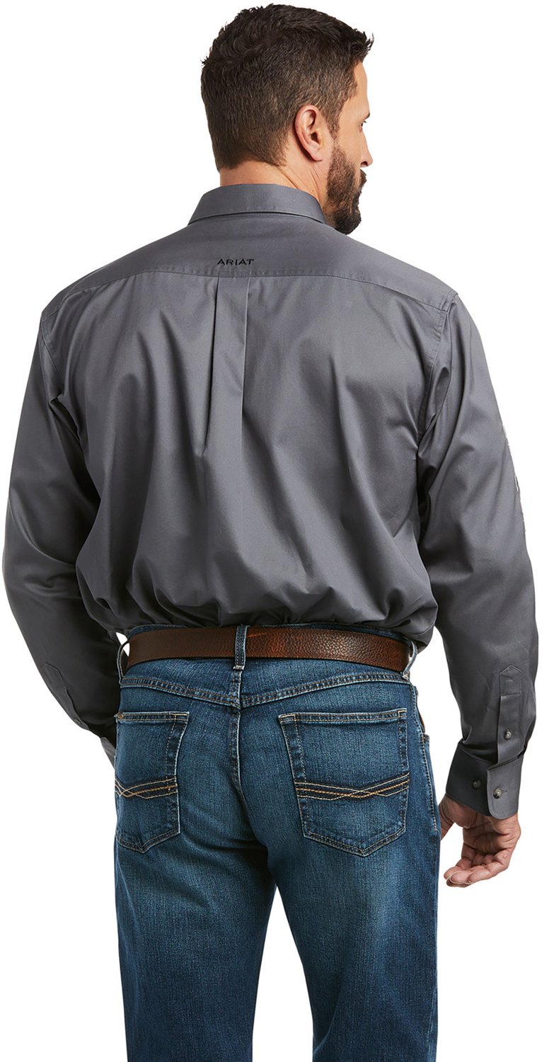Ariat Men's Team Logo Twill Classic Fit Long Sleeve Shirt                                                                        - view number 3