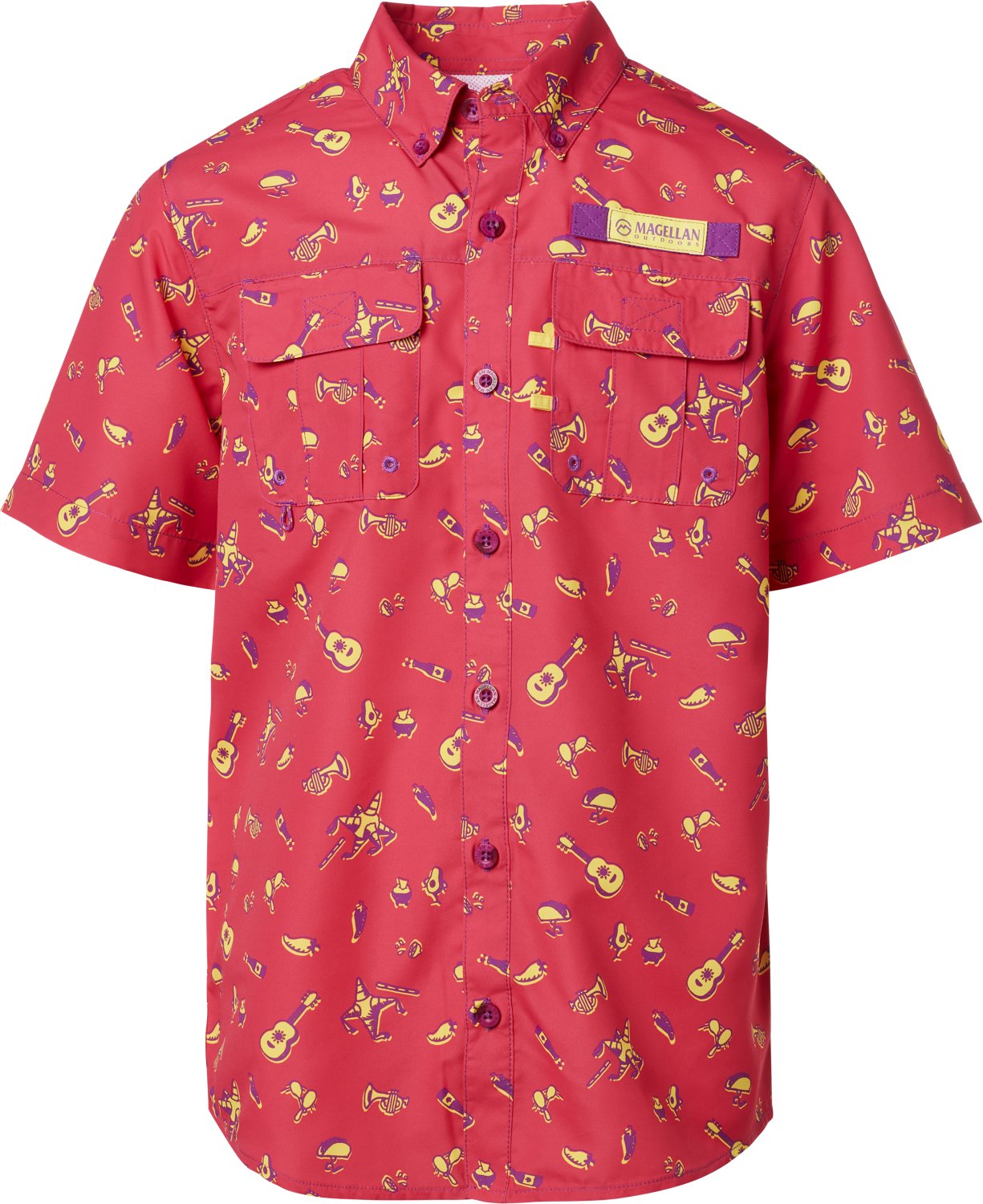 Magellan Outdoors Boys' Laguna Madre Fiesta Fishing Shirt                                                                        - view number 2