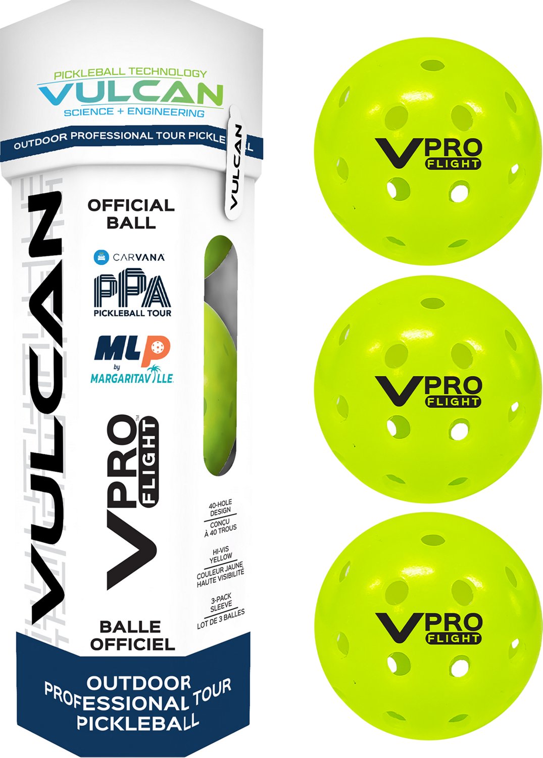 Vulcan Pro Flight Outdoor Pickleballs - 3 Pack - view number 8