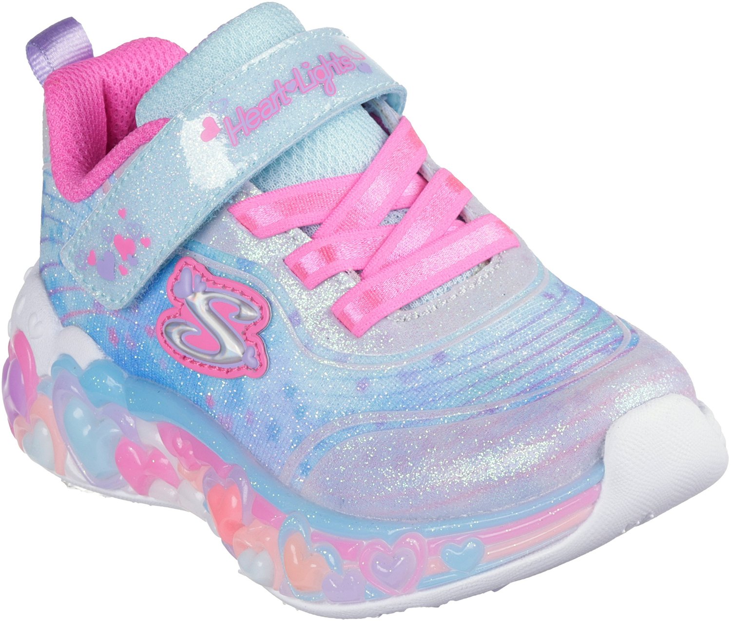 SKECHERS Girls' S-Lights Eternal Heart Lights Shoes - view number 8