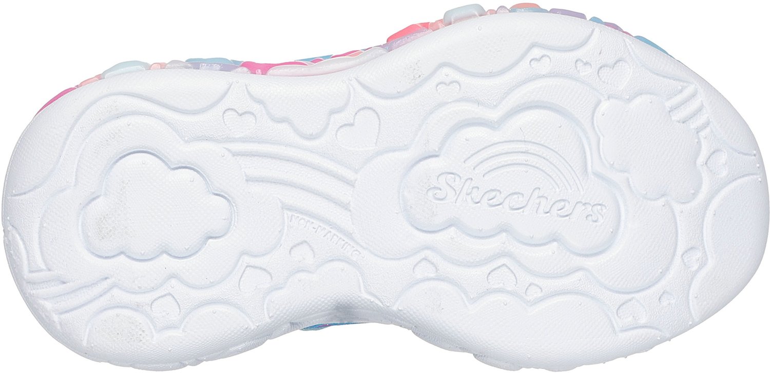 SKECHERS Girls' S-Lights Eternal Heart Lights Shoes - view number 5