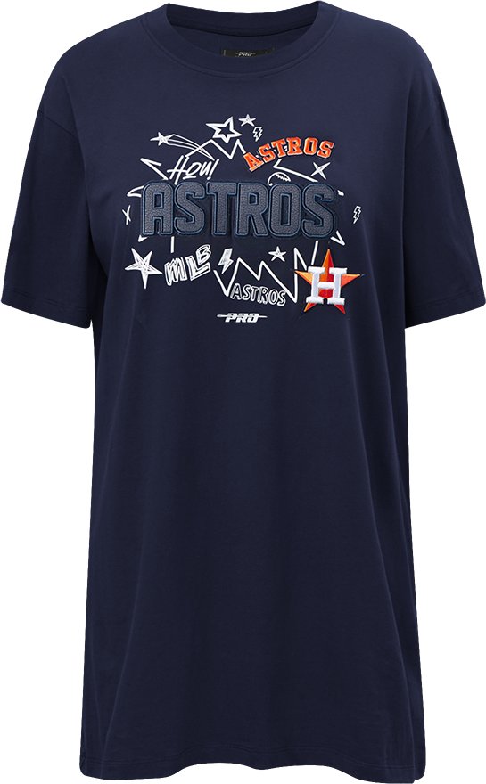 Pro Standard Women's Houston Astros Sketchbook T-shirt Dress - view number 5