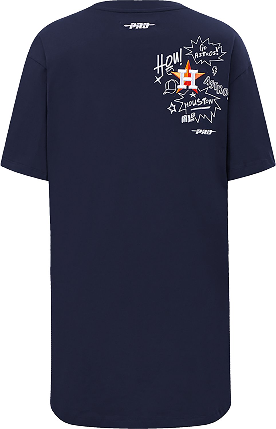 Pro Standard Women's Houston Astros Sketchbook T-shirt Dress - view number 2