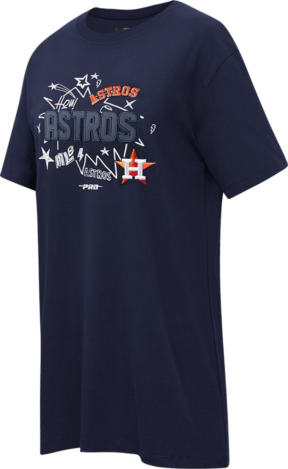 Pro Standard Women's Houston Astros Sketchbook T-shirt Dress - view number 7