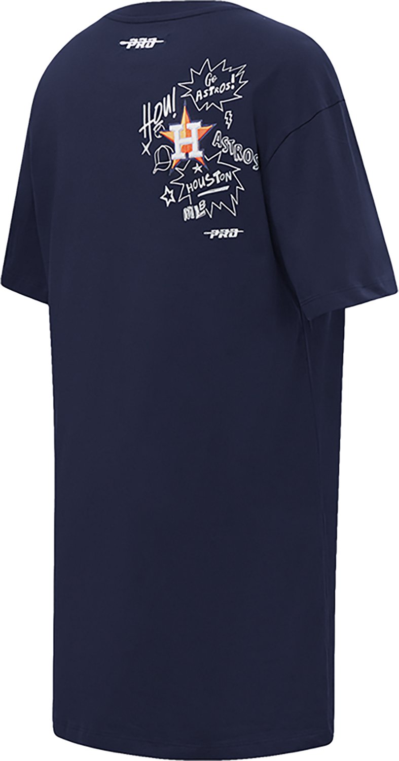 Pro Standard Women's Houston Astros Sketchbook T-shirt Dress - view number 4