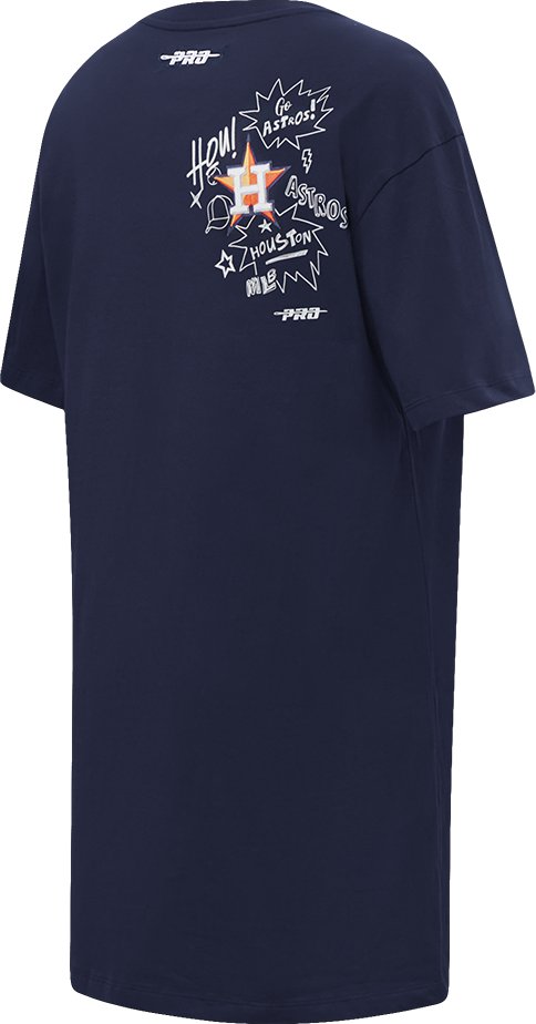 Pro Standard Women's Houston Astros Sketchbook T-shirt Dress - view number 8