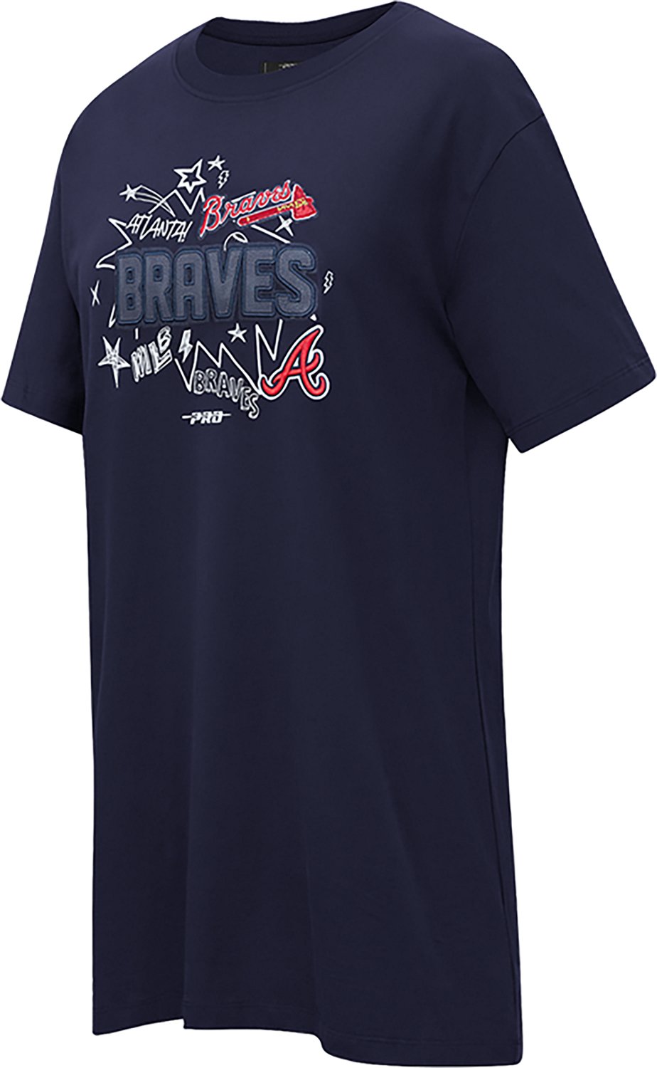 Pro Standard Women's Atlanta Braves Sketchbook T-shirt Dress - view number 4