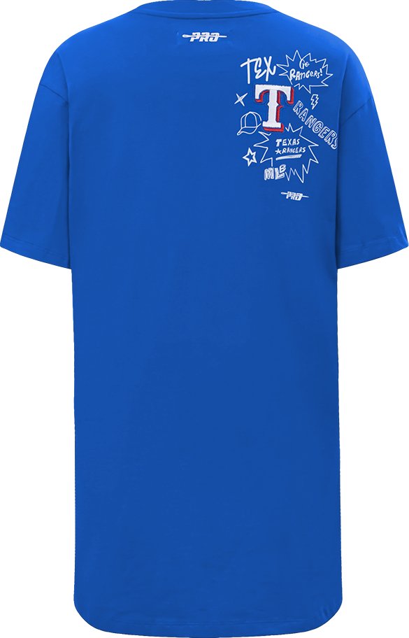 Pro Standard Women's Texas Rangers Sketchbook T-shirt Dress - view number 8