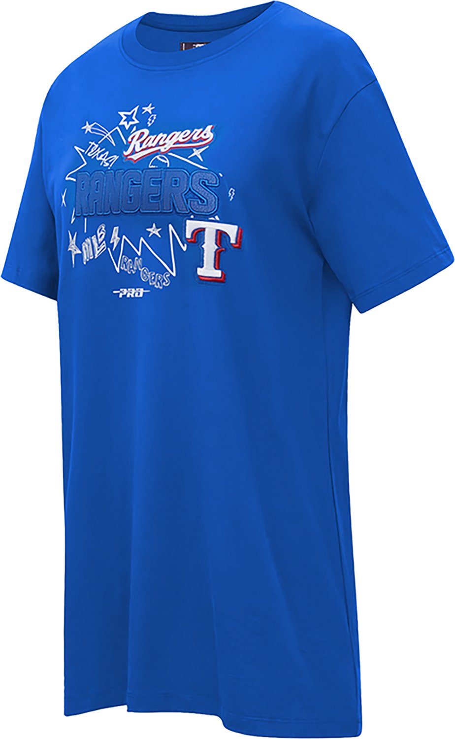 Pro Standard Women's Texas Rangers Sketchbook T-shirt Dress - view number 3