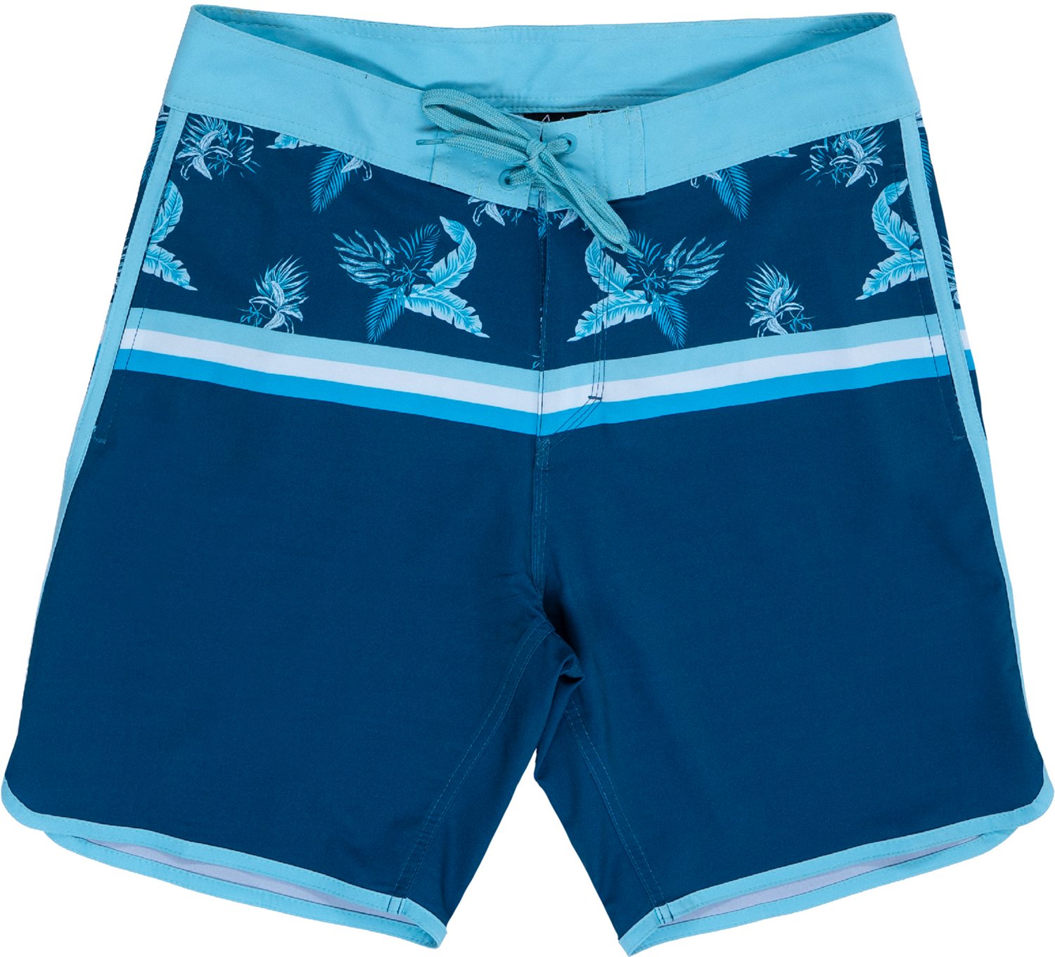 Burnside Men's Engineered Pattern Palm Stripe Stretch Boardshort                                                                 - view number 2