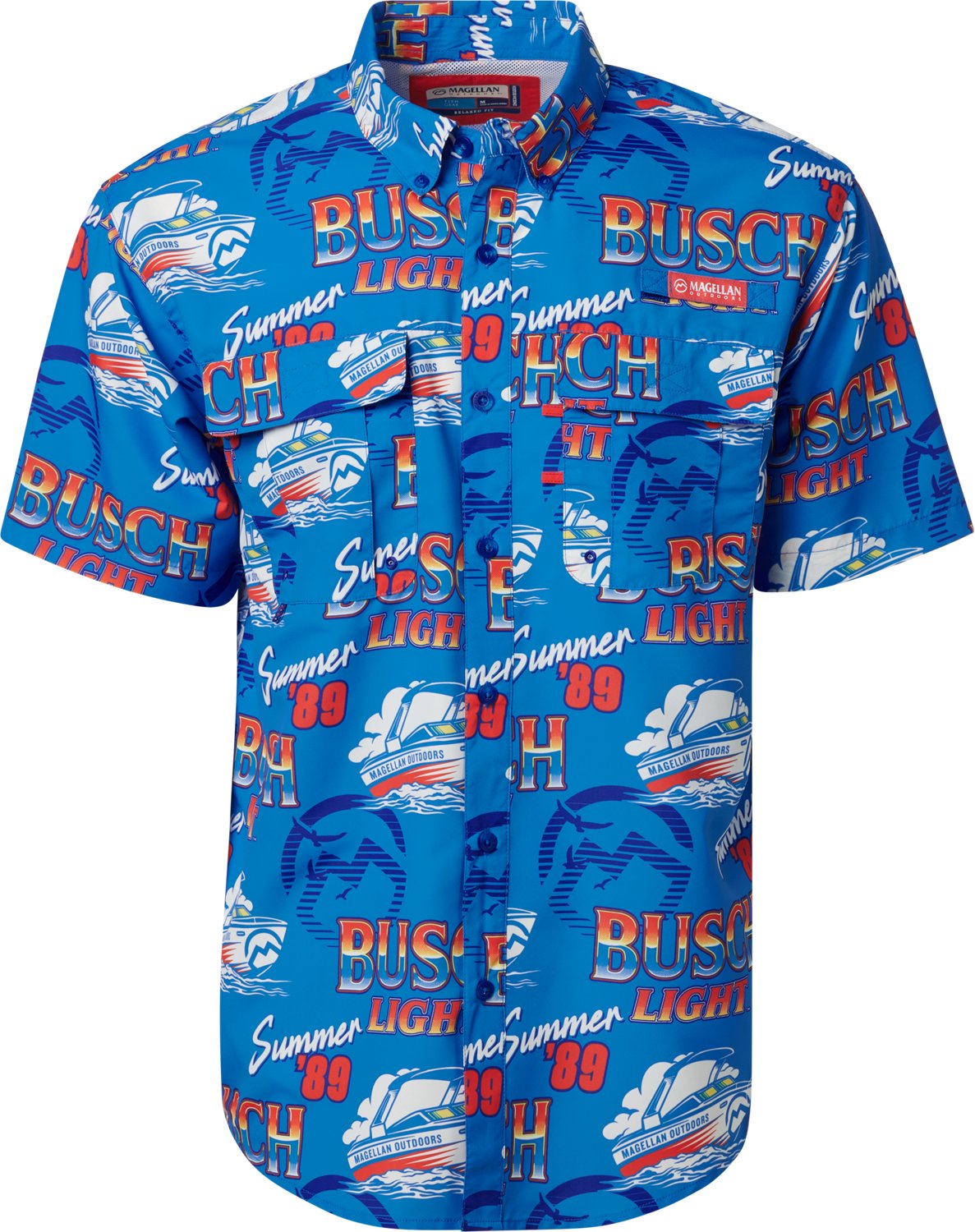 Magellan Outdoors Men's Laguna Madre Busch Light Summer ‘89 Fishing Shirt - view number 1