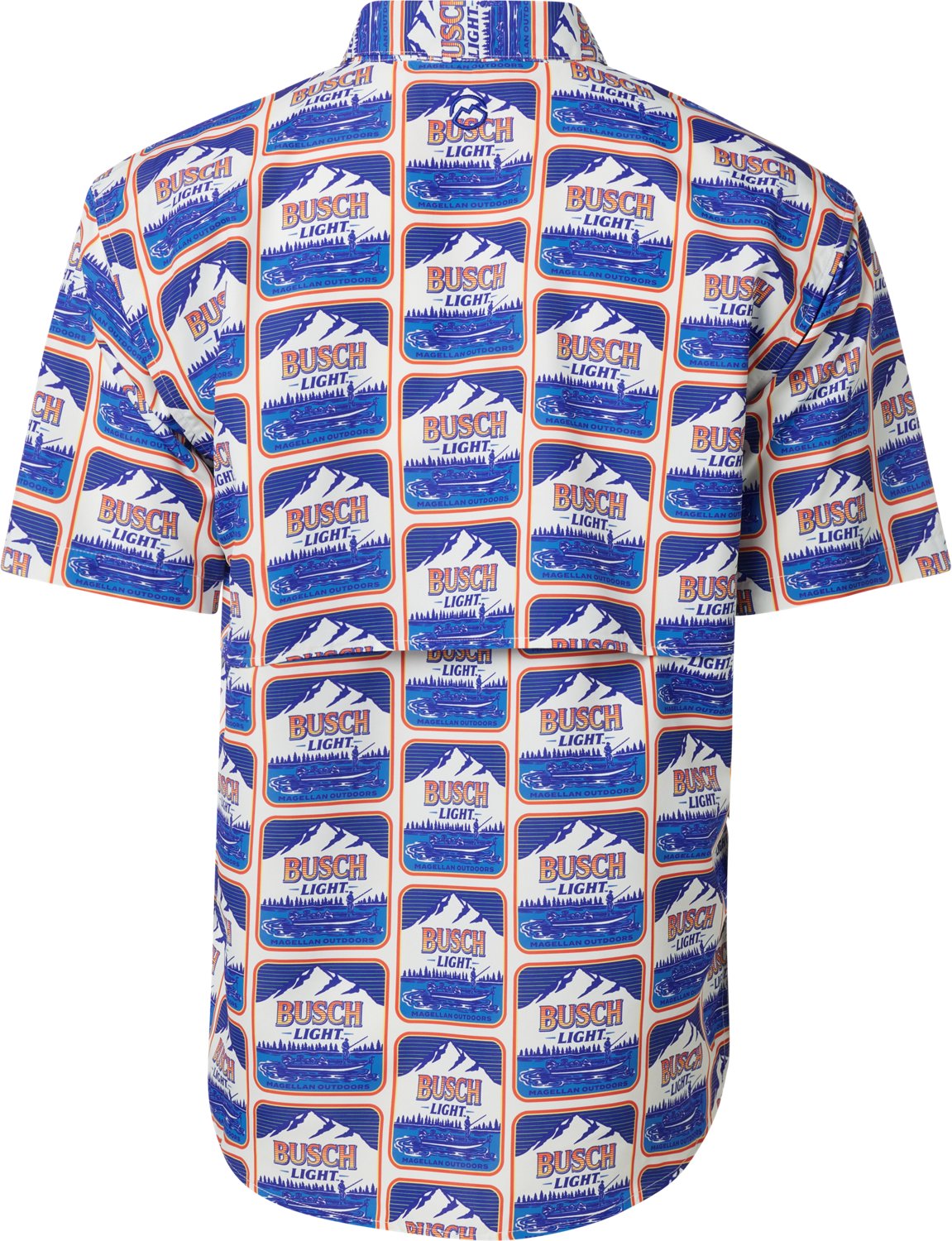 Magellan Outdoors Men's Laguna Madre Busch Light Bassboat Fishing Shirt
