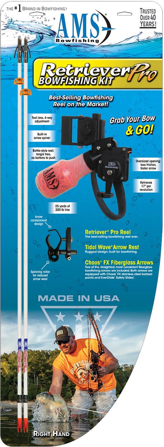 AMS Retriever Pro 610-CMB-RH Bowfishing Reel Right-handed Combo Kit                                                              - view number 4