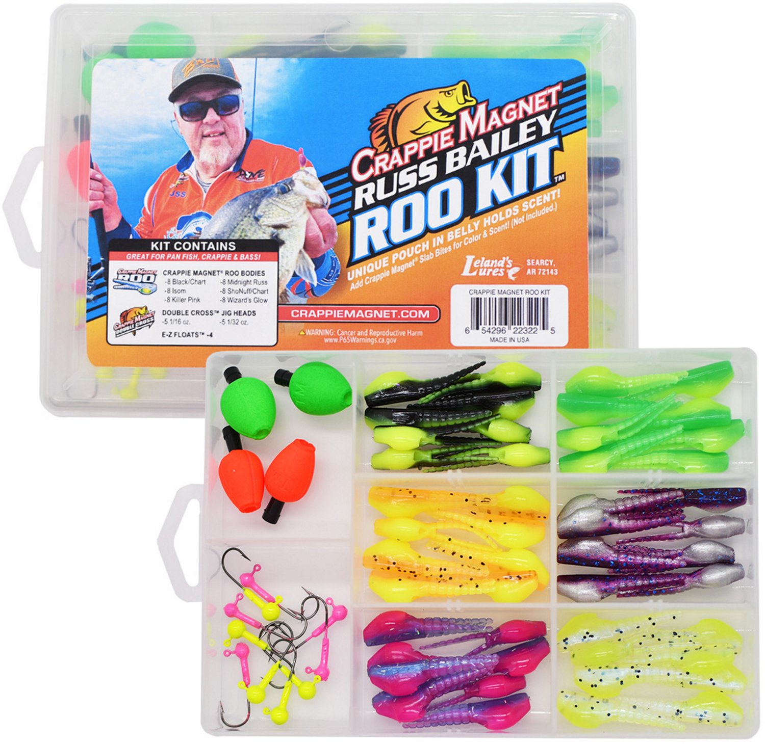 Leland's Lures Crappie Magnet Roo 57-Piece Kit - view number 2