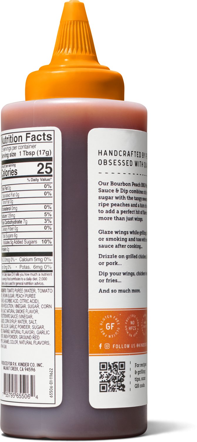 Kinder's Bourbon Peach BBQ Sauce 15.5 oz - view number 7