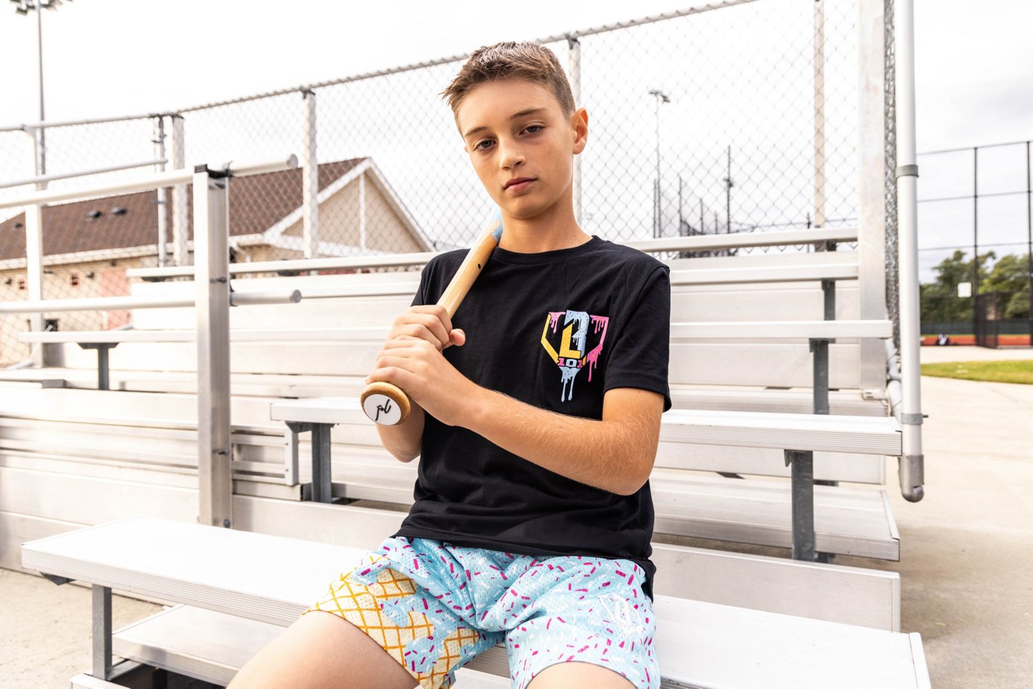Baseball Lifestyle 101 Youth Ice Cream Graphic T-shirt                                                                           - view number 4