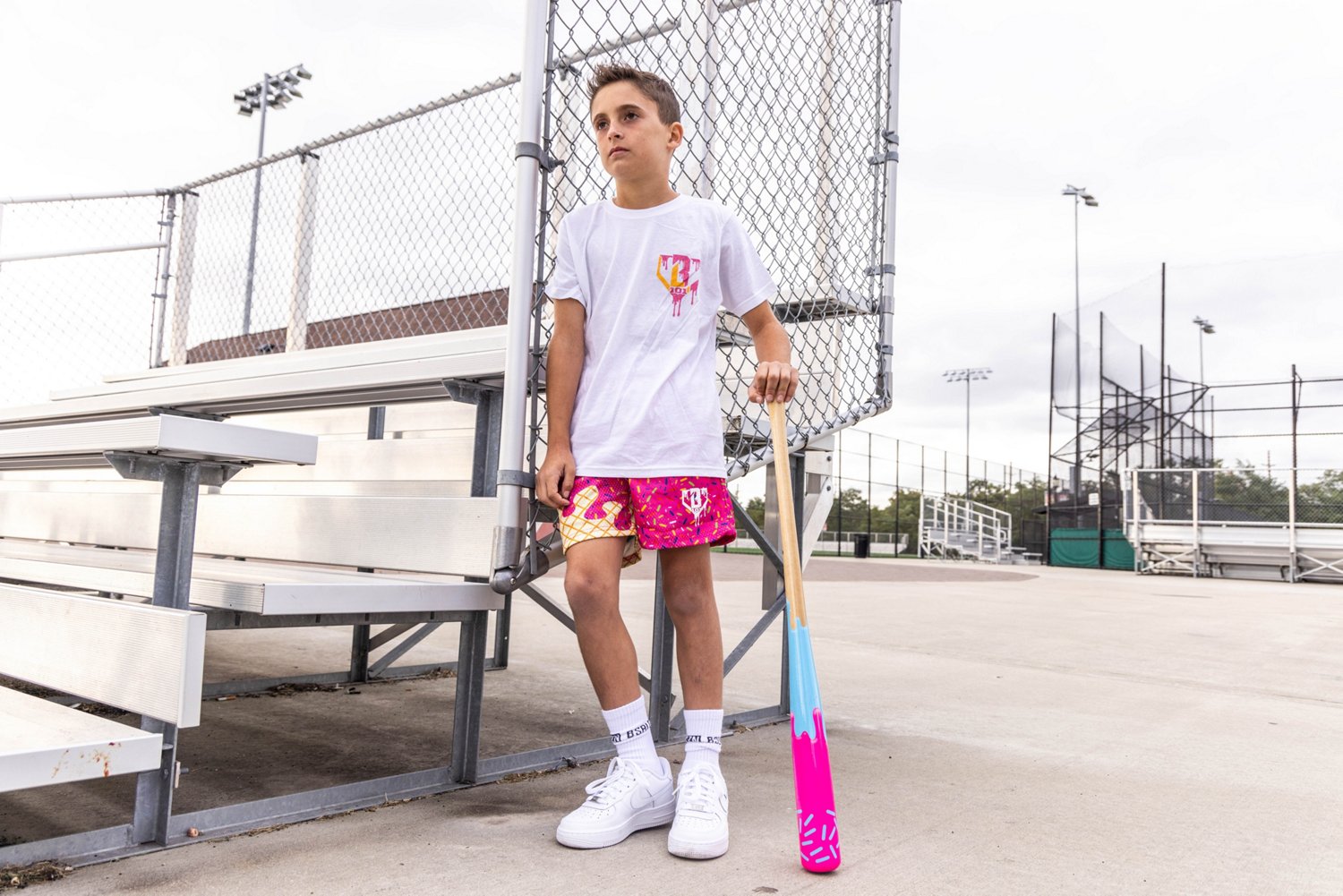 Baseball Lifestyle 101 Youth Ice Cream Graphic T-shirt                                                                           - view number 3