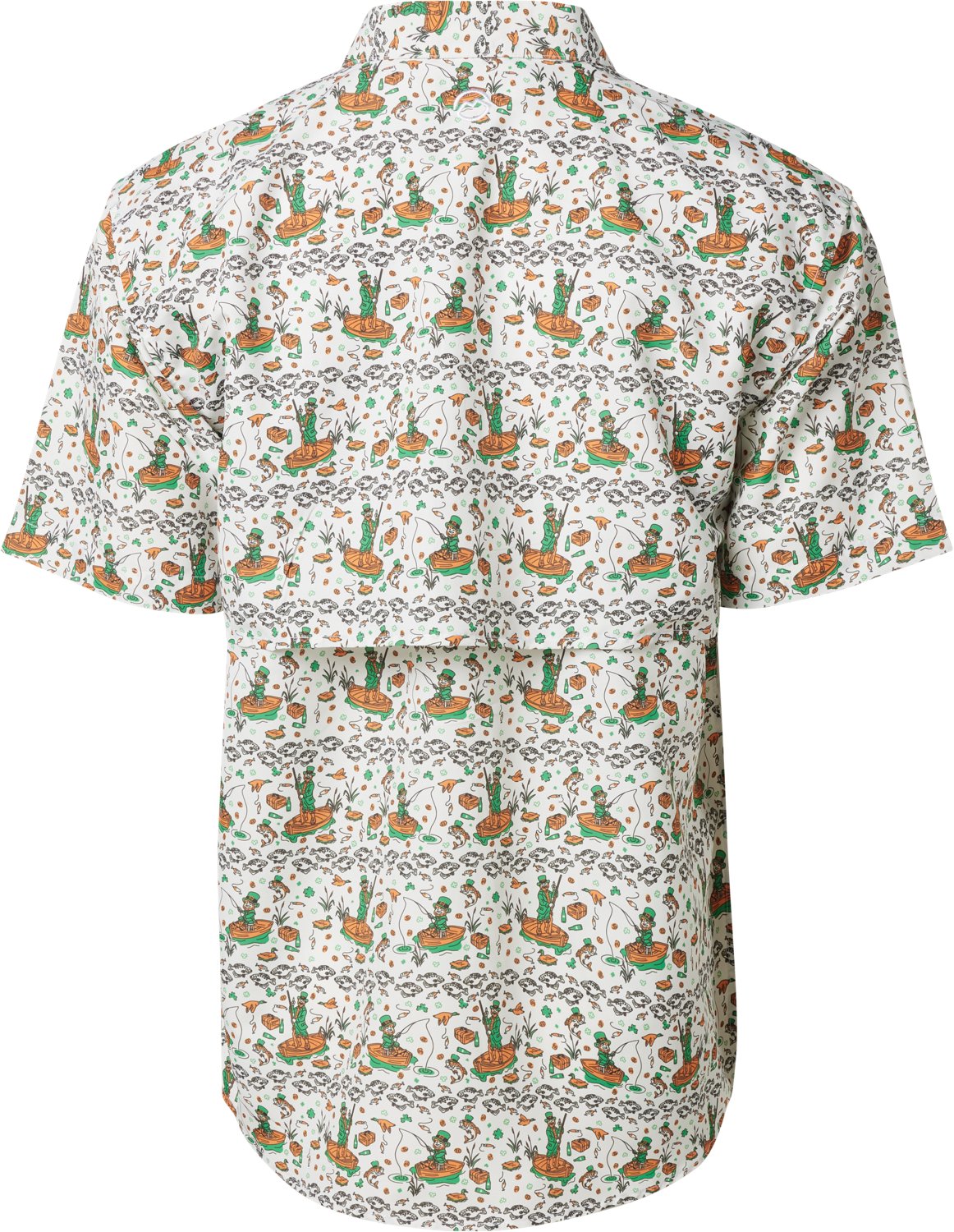 Magellan Outdoors Men's Laguna Madre Lucky Leprechaun Short Sleeve Fishing Shirt                                                 - view number 2