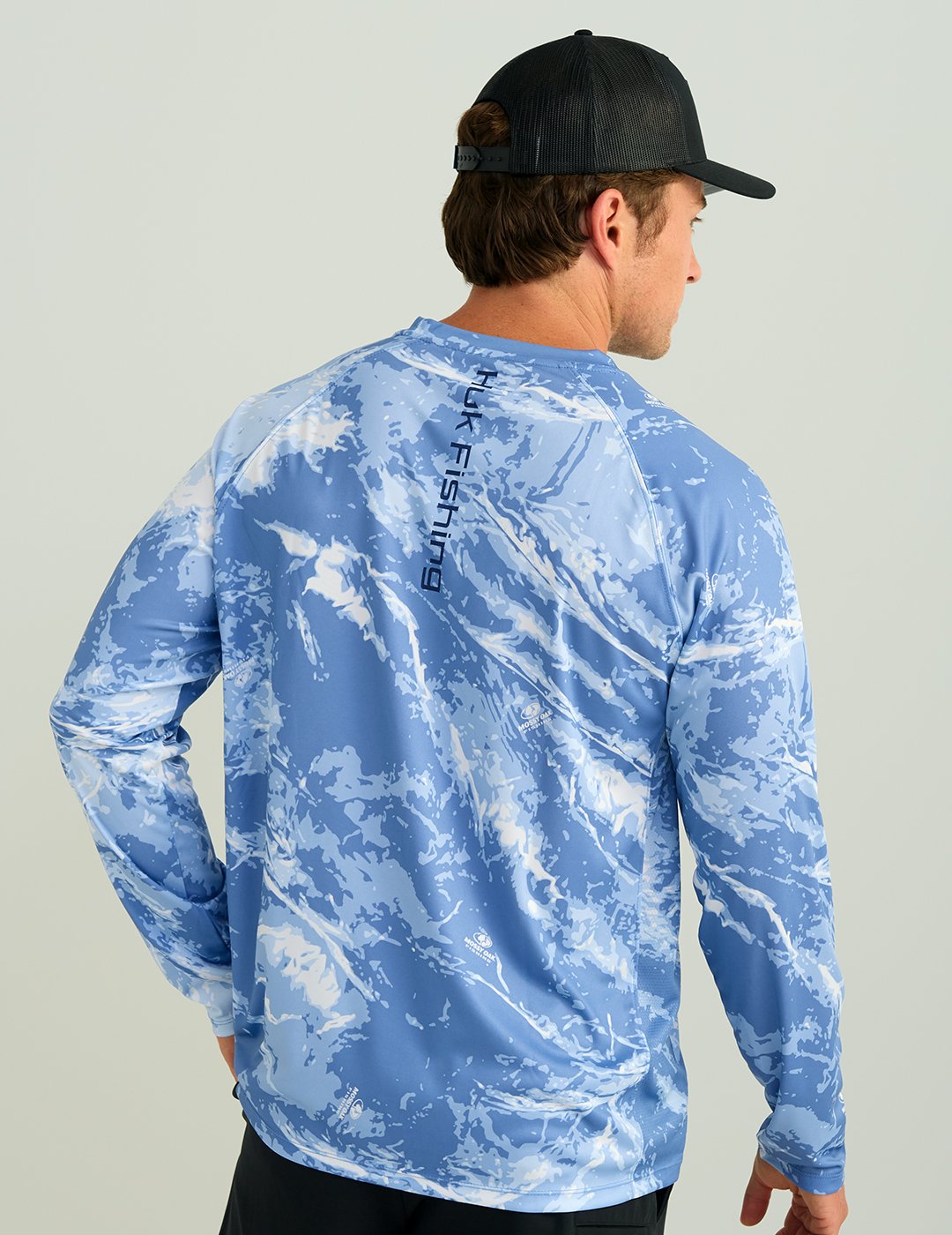 Huk Men's Pursuit Mossy Oak Crew Long Sleeve Shirt - view number 2