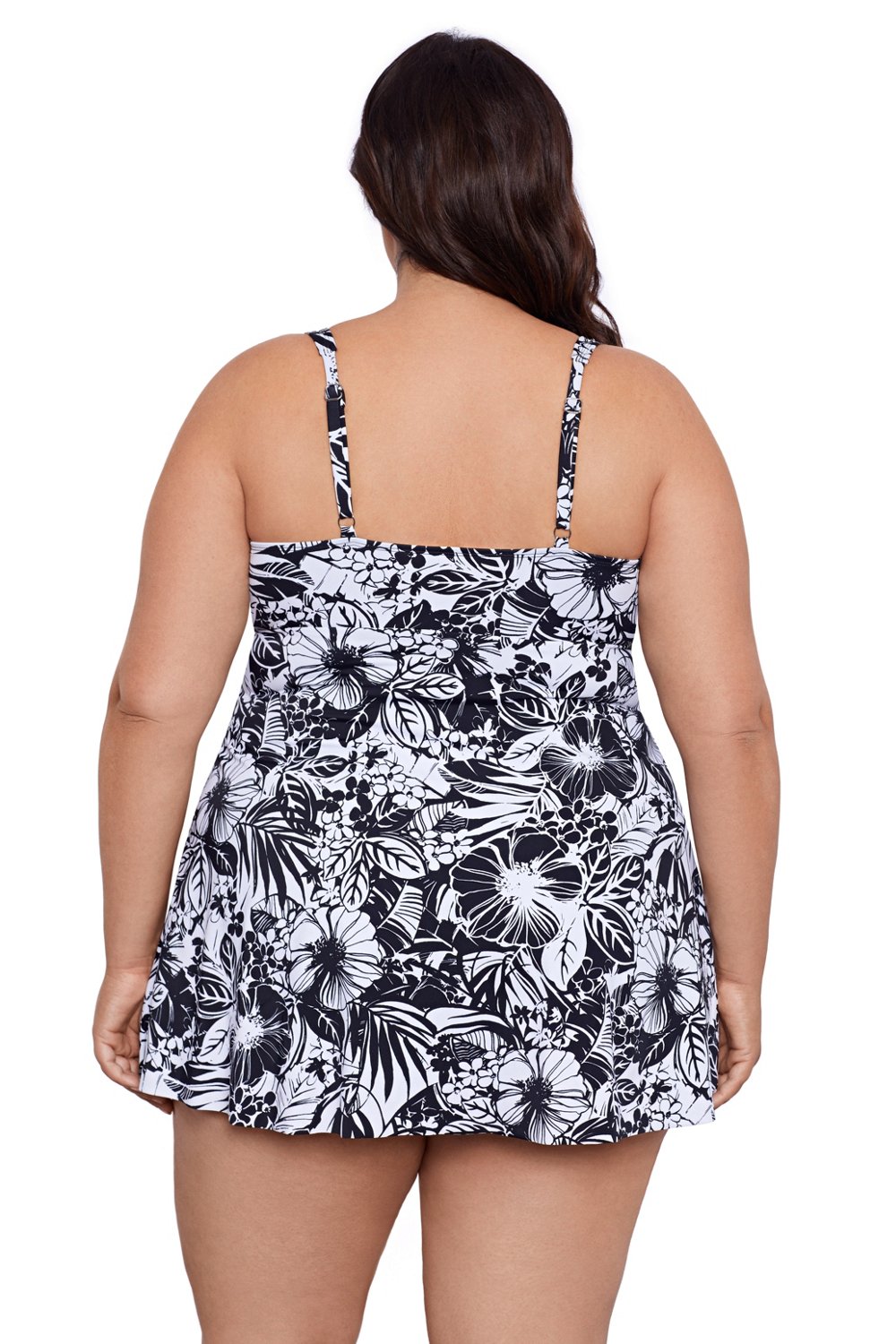 Swim Solutions Women's Plus Size Floral Swimdress - view number 2