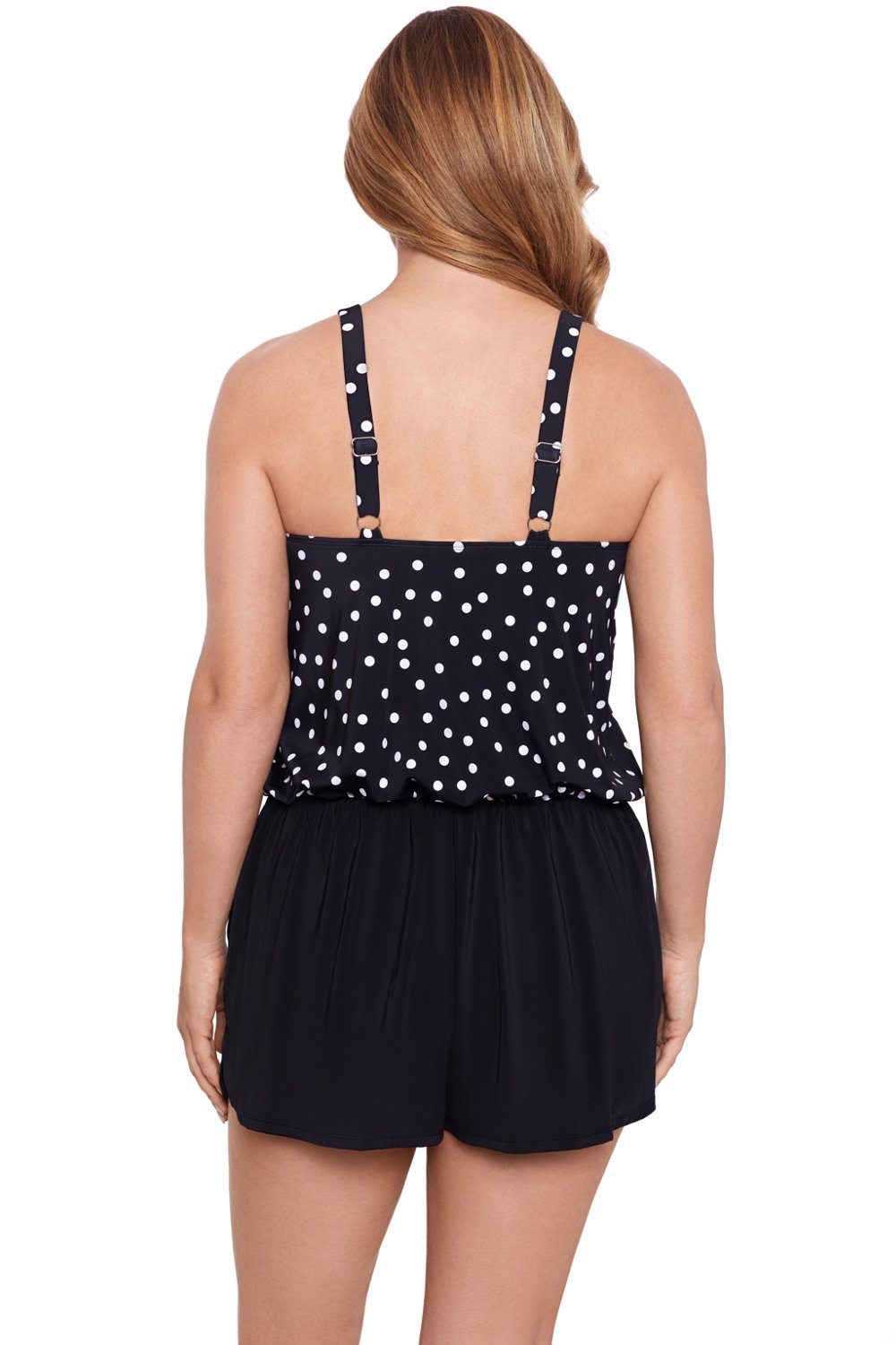 Swim Solutions Women's Rain of Dot Romper with Pockets                                                                           - view number 2