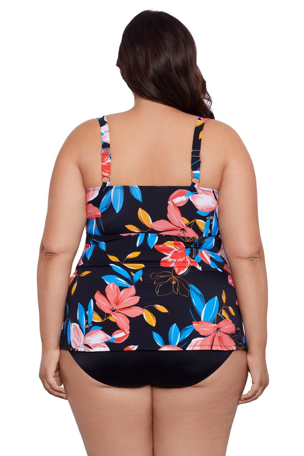 Swim Solutions Women's Hidden Spots Knotted Flyway Fauxkini One Piece Swimsuit - view number 2