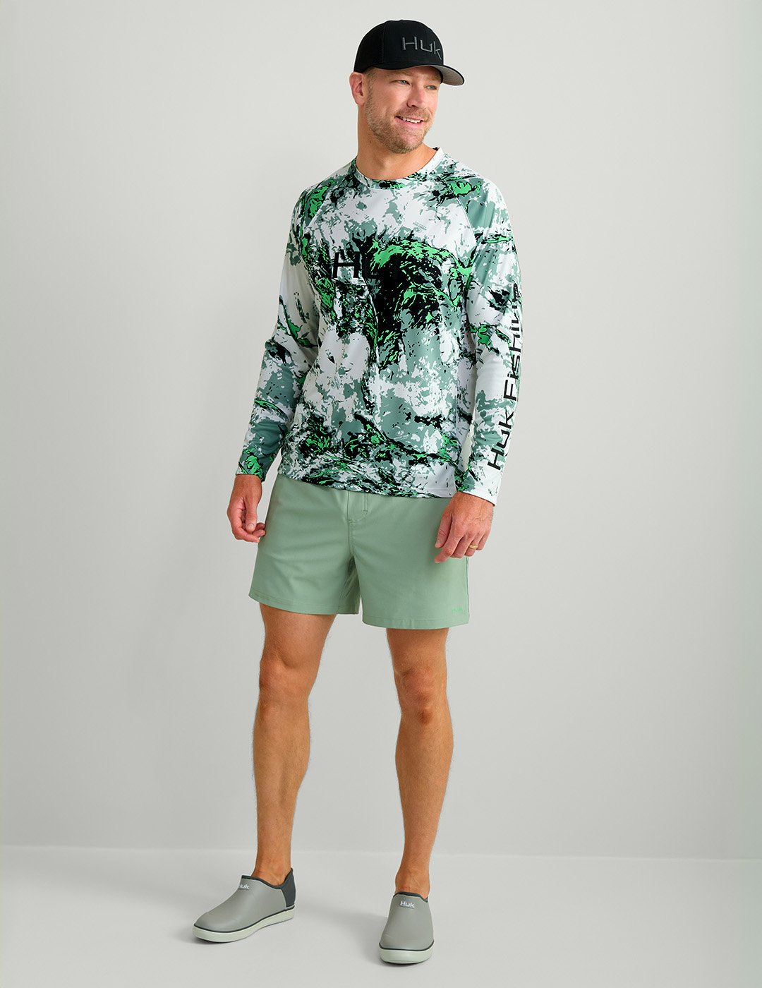 Huk Men's Pursuit Mossy Oak Crew Long Sleeve Shirt - view number 4