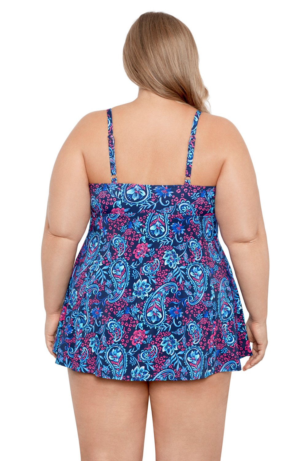 Swim Solutions Women's Plus Spring Fling Empire Swimdress - view number 2