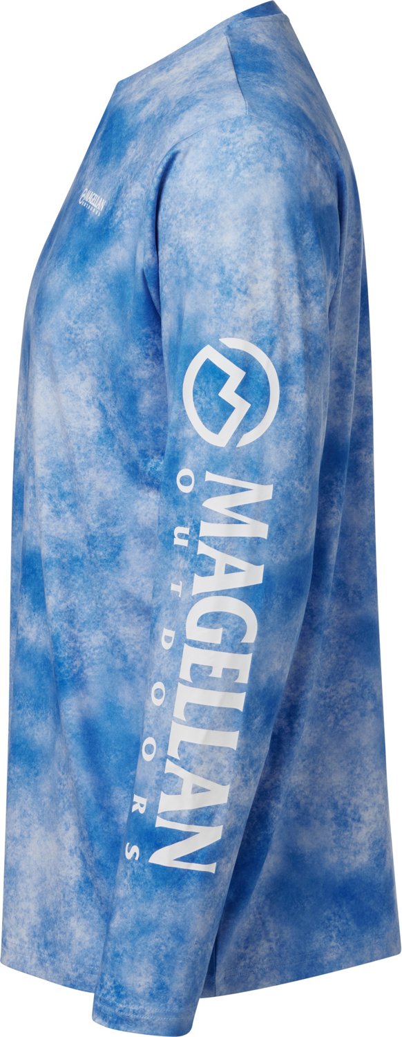 Magellan Outdoors Men's Casting Crew Wash Long Sleeve T-shirt                                                                    - view number 3