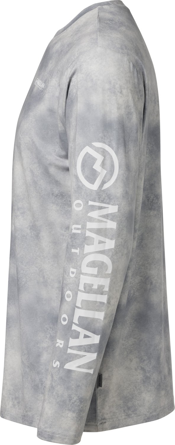Magellan Outdoors Men's Casting Crew Wash Long Sleeve T-shirt                                                                    - view number 3