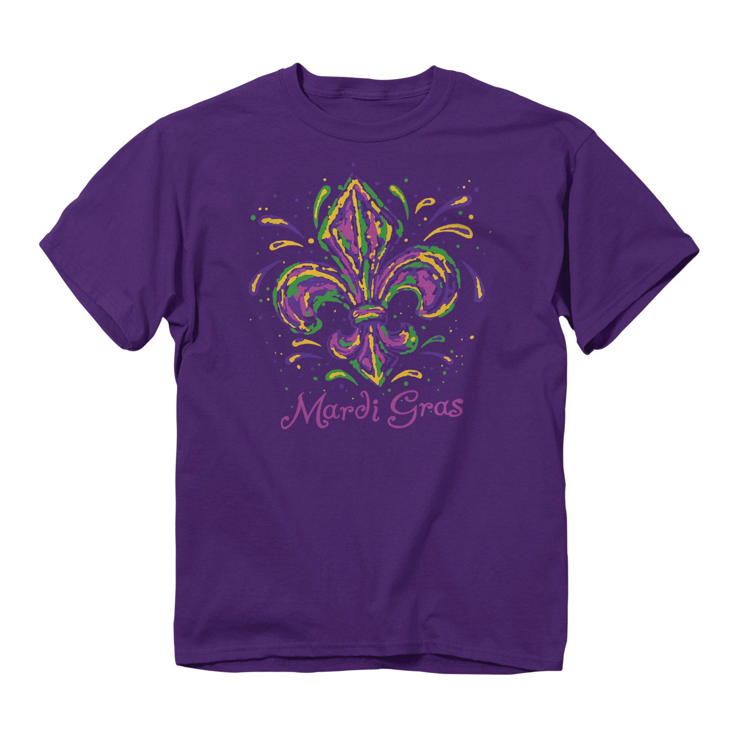 Academy Sports + Outdoors Men's Painted Mardi Graphic T-shirt - view number 3