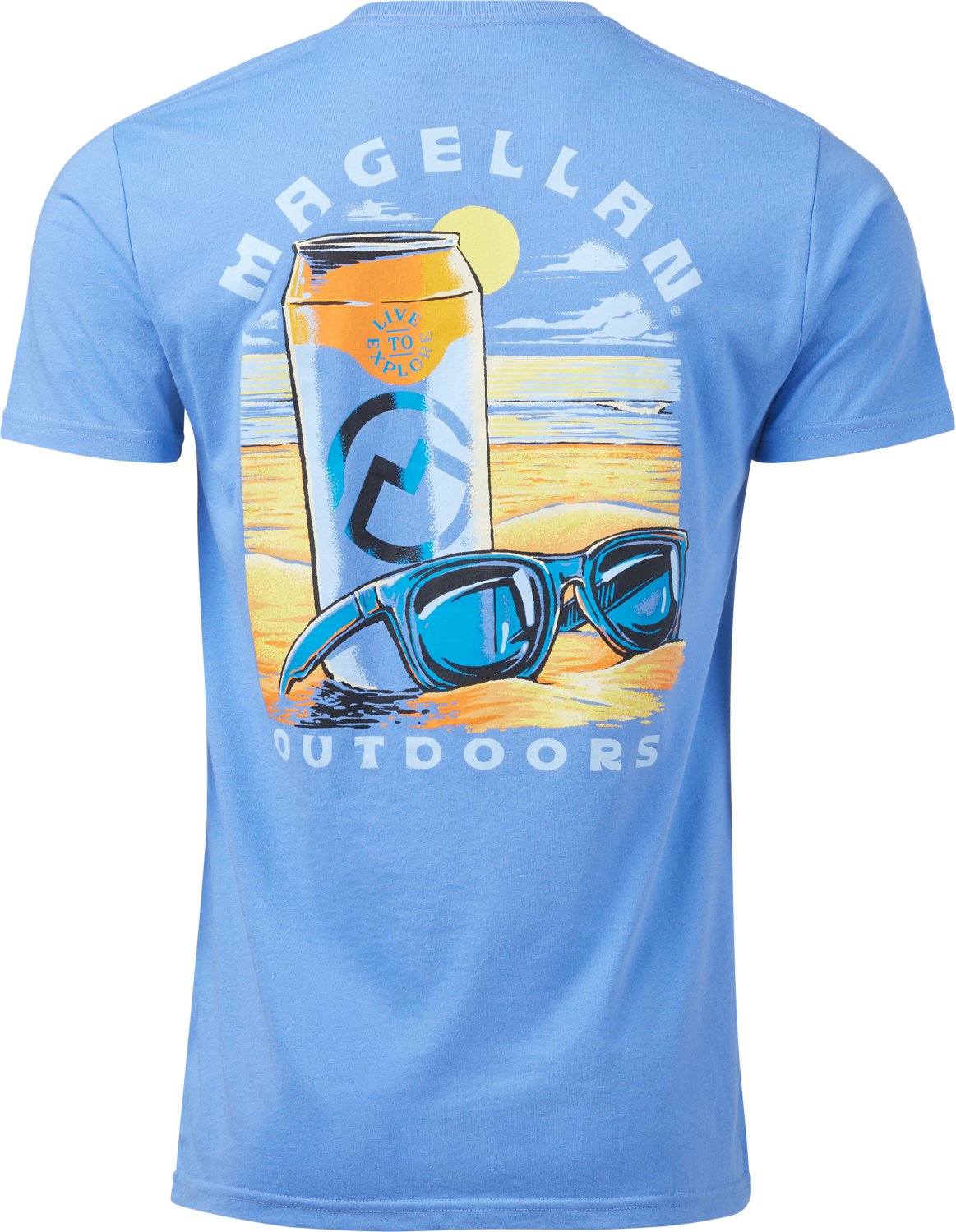 Magellan Outdoors Men's Tall Boy Beer Can T-shirt                                                                                - view number 1