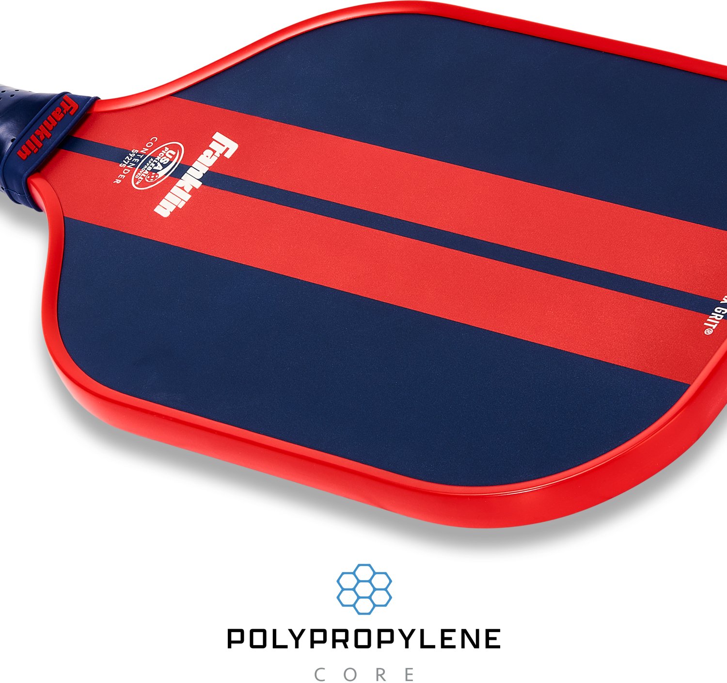 Franklin Sports Pickleball Paddle - Polypropylene Pickleball Paddle - USA Pickleball (USAP) Approved - Navy/Green - view number 5