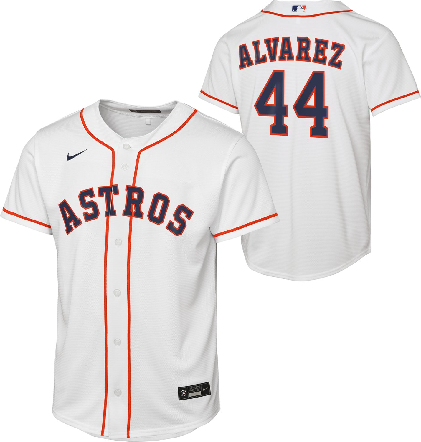 Nike Youth Houston Astros Yordan Alvarez Home Replica 2.0 Jersey - view number 4
