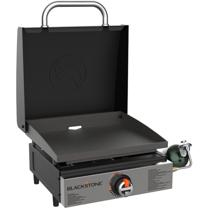 Blackstone Original 17 in Tabletop Griddle with Hood - Gas Grills at Academy Sports