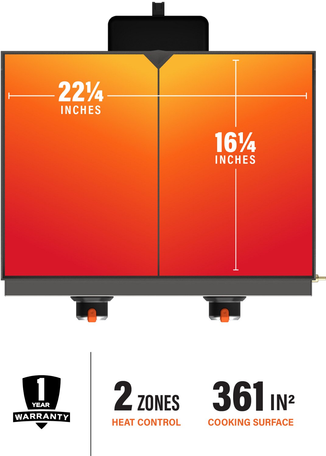Blackstone Original 22 in Tabletop Griddle with Hood - view number 3