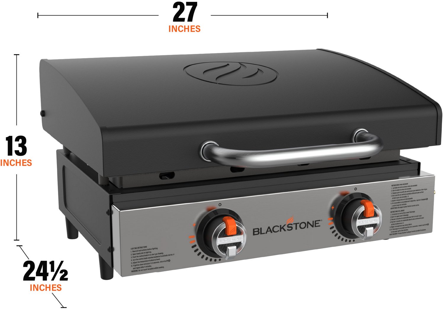 Blackstone Original 22 in Tabletop Griddle with Hood - view number 2