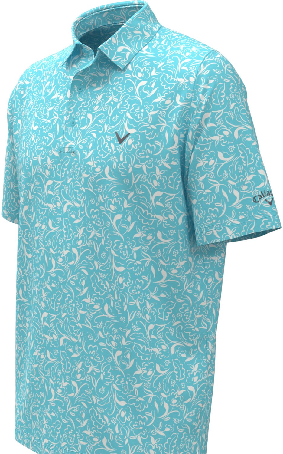 Callaway Men's Floral Print Short Sleeve Polo Shirt - view number 2