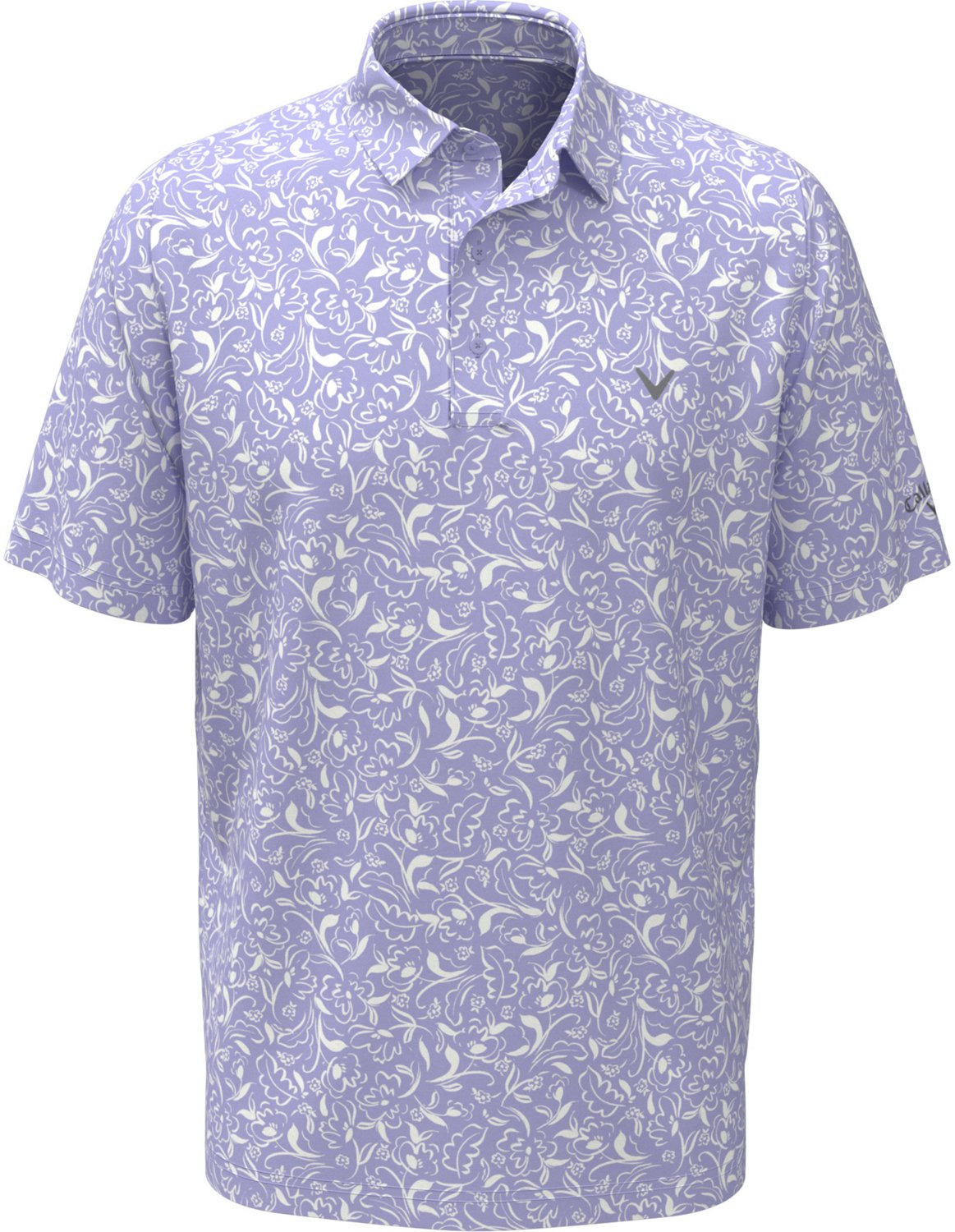 Callaway Men's Floral Print Short Sleeve Polo Shirt - view number 4