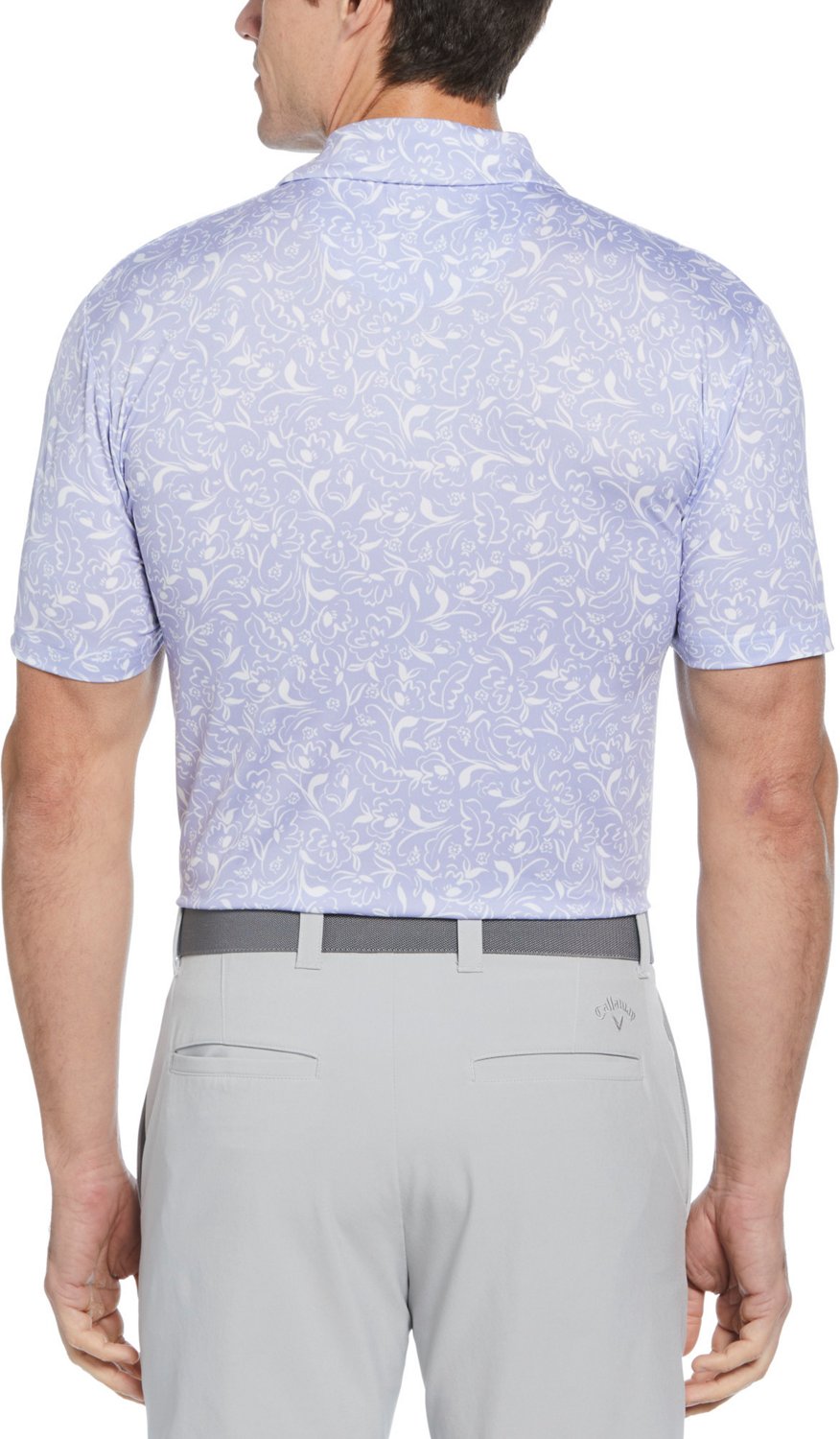 Callaway Men's Floral Print Short Sleeve Polo Shirt - view number 2