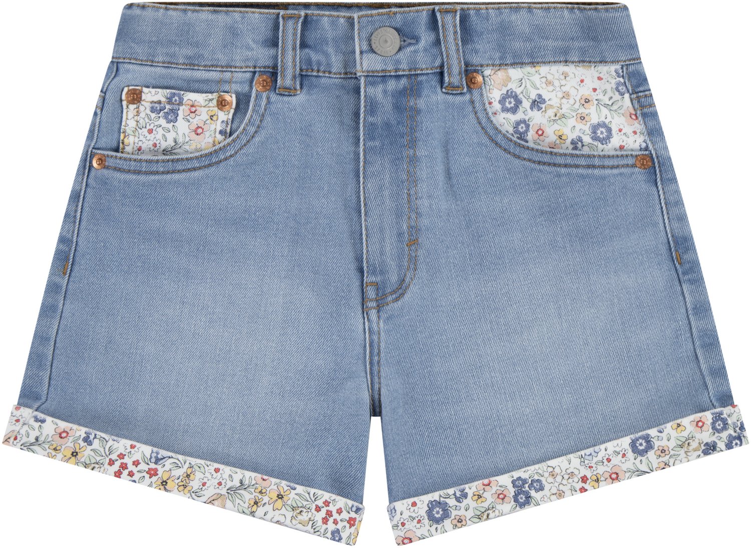 Levi's Girls' Print Block Mom Shorts 3 in - view number 2